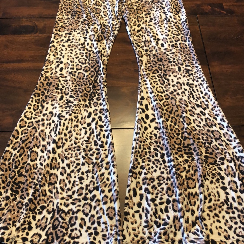 Leopard Flare Pants